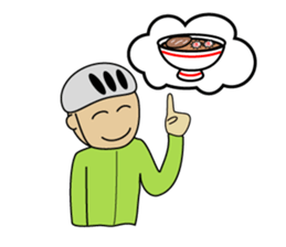 Cyclist sticker #2856760