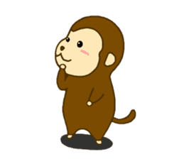 Sticker of Monkey Message sticker #2856763