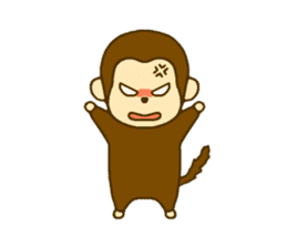 Sticker of Monkey Message sticker #2856782