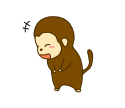 Sticker of Monkey Message sticker #2856788