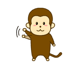 Sticker of Monkey Message sticker #2856790
