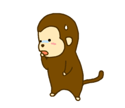 Sticker of Monkey Message sticker #2856794