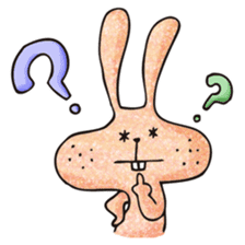 Ugly rabbit "BUSAMI" sticker #2857405