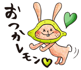 Ugly rabbit "BUSAMI" sticker #2857419