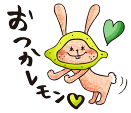 Ugly rabbit "BUSAMI" sticker #2857419