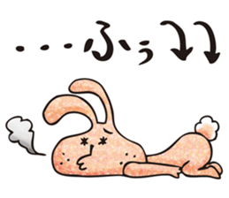 Ugly rabbit "BUSAMI" sticker #2857421