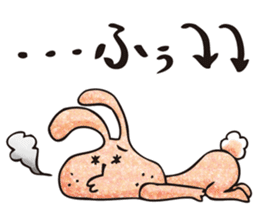 Ugly rabbit "BUSAMI" sticker #2857421
