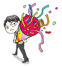 A goody boy AKI and friends sticker #2857851