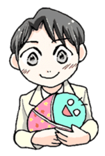 A goody boy AKI and friends sticker #2857854