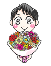 A goody boy AKI and friends sticker #2857859