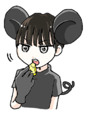 A goody boy AKI and friends sticker #2857865