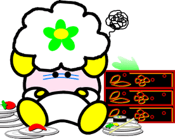 Kawaii sheep of 4 animals sticker #2858131