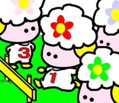 Kawaii sheep of 4 animals sticker #2858142