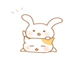 Rabbit cat Sticker sticker #2858253