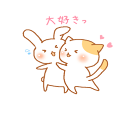 Rabbit cat Sticker sticker #2858263