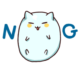 Japanese Sweets Cat (English Language) sticker #2858844