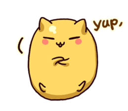 Japanese Sweets Cat (English Language) sticker #2858845