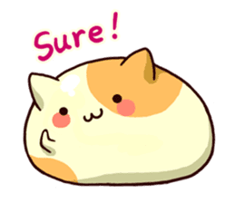 Japanese Sweets Cat (English Language) sticker #2858846