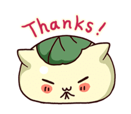 Japanese Sweets Cat (English Language) sticker #2858847