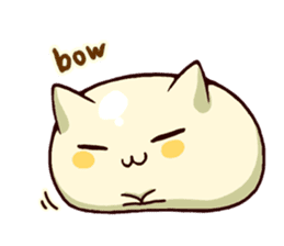 Japanese Sweets Cat (English Language) sticker #2858854