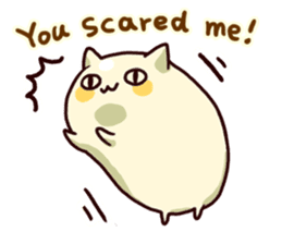 Japanese Sweets Cat (English Language) sticker #2858868