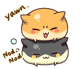 Japanese Sweets Cat (English Language) sticker #2858871
