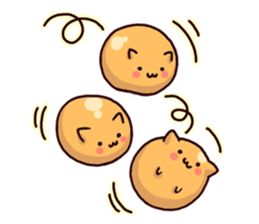 Japanese Sweets Cat (English Language) sticker #2858876
