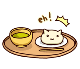 Japanese Sweets Cat (English Language) sticker #2858877