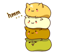 Japanese Sweets Cat (English Language) sticker #2858879