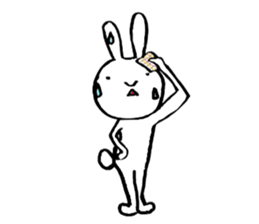 slow life rabbit sticker #2858924