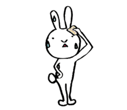 slow life rabbit sticker #2858924