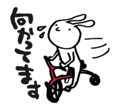 slow life rabbit sticker #2858930