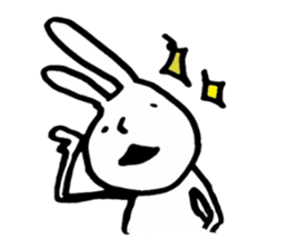 slow life rabbit sticker #2858935