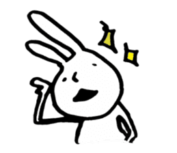 slow life rabbit sticker #2858935