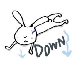 slow life rabbit sticker #2858946