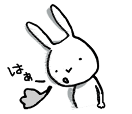 slow life rabbit sticker #2858951