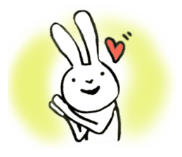 slow life rabbit sticker #2858953