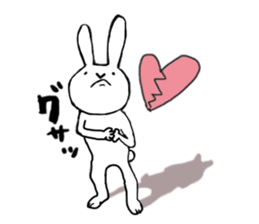 slow life rabbit sticker #2858955