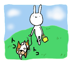 slow life rabbit sticker #2858961
