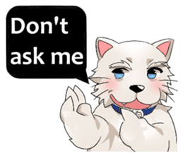 Small White sticker #2859288