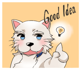 Small White sticker #2859290