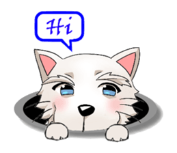 Small White sticker #2859317