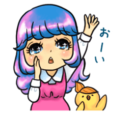 Girls talking sticker sticker #2859443