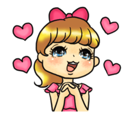 Girls talking sticker sticker #2859461