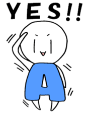 Blood type A sticker sticker #2859611