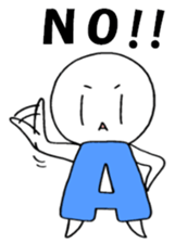 Blood type A sticker sticker #2859612