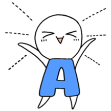 Blood type A sticker sticker #2859631