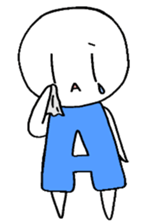 Blood type A sticker sticker #2859633