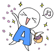 Blood type A sticker sticker #2859634