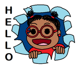 Jasmine in pigtails sticker #2860403